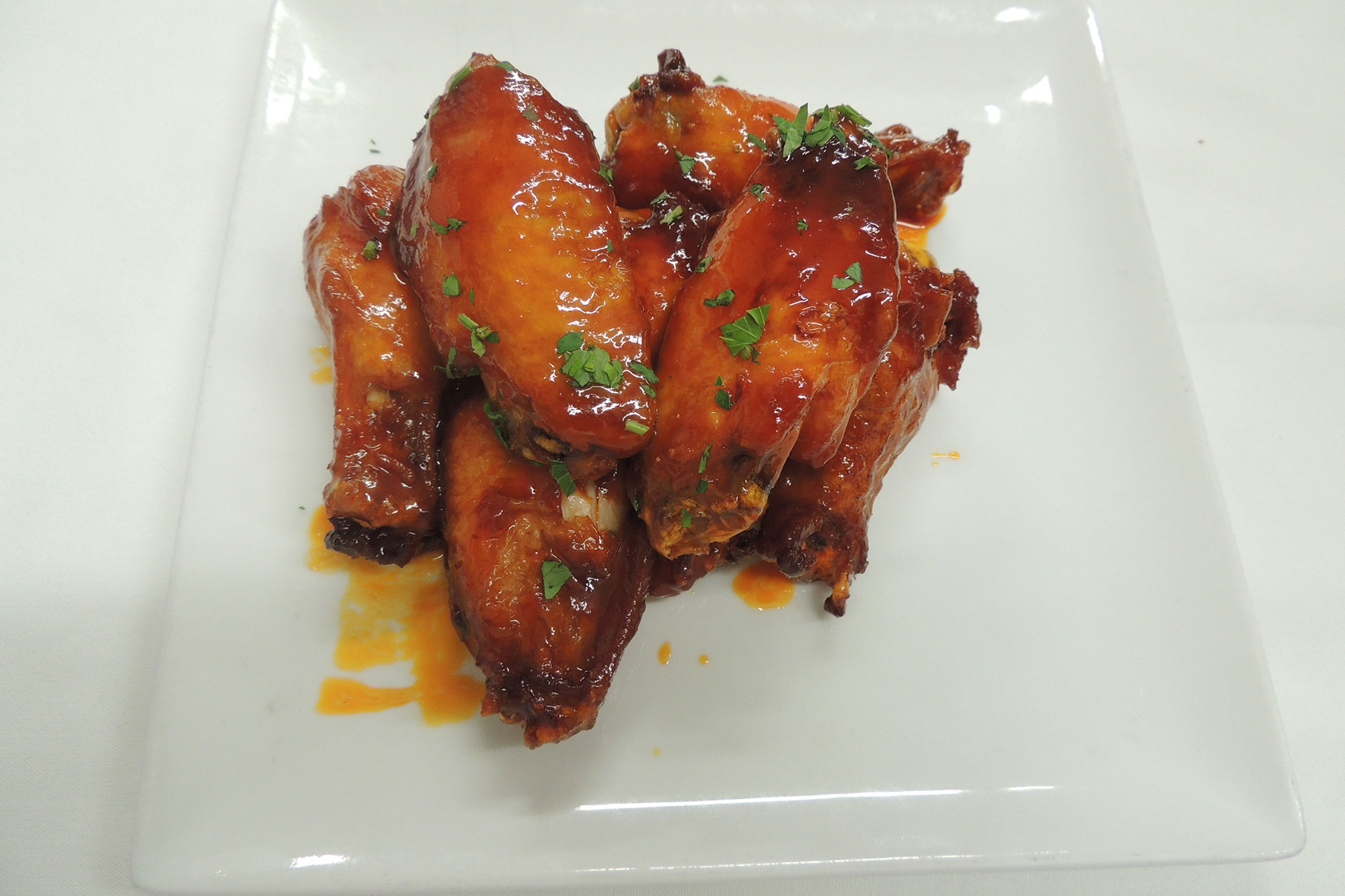 Sweet and spicy chicken wings from The Longwood Grille and Bar